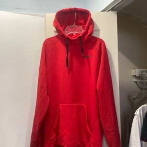 Red Nike hoodie